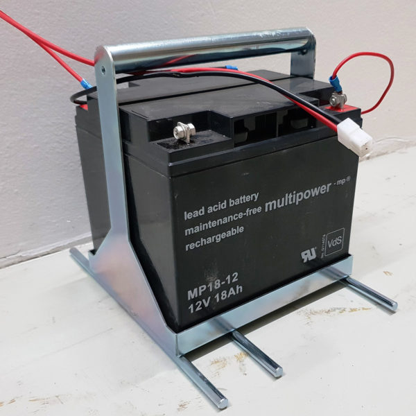 Separater Batterieträger für Austauschakkus als Zubehör