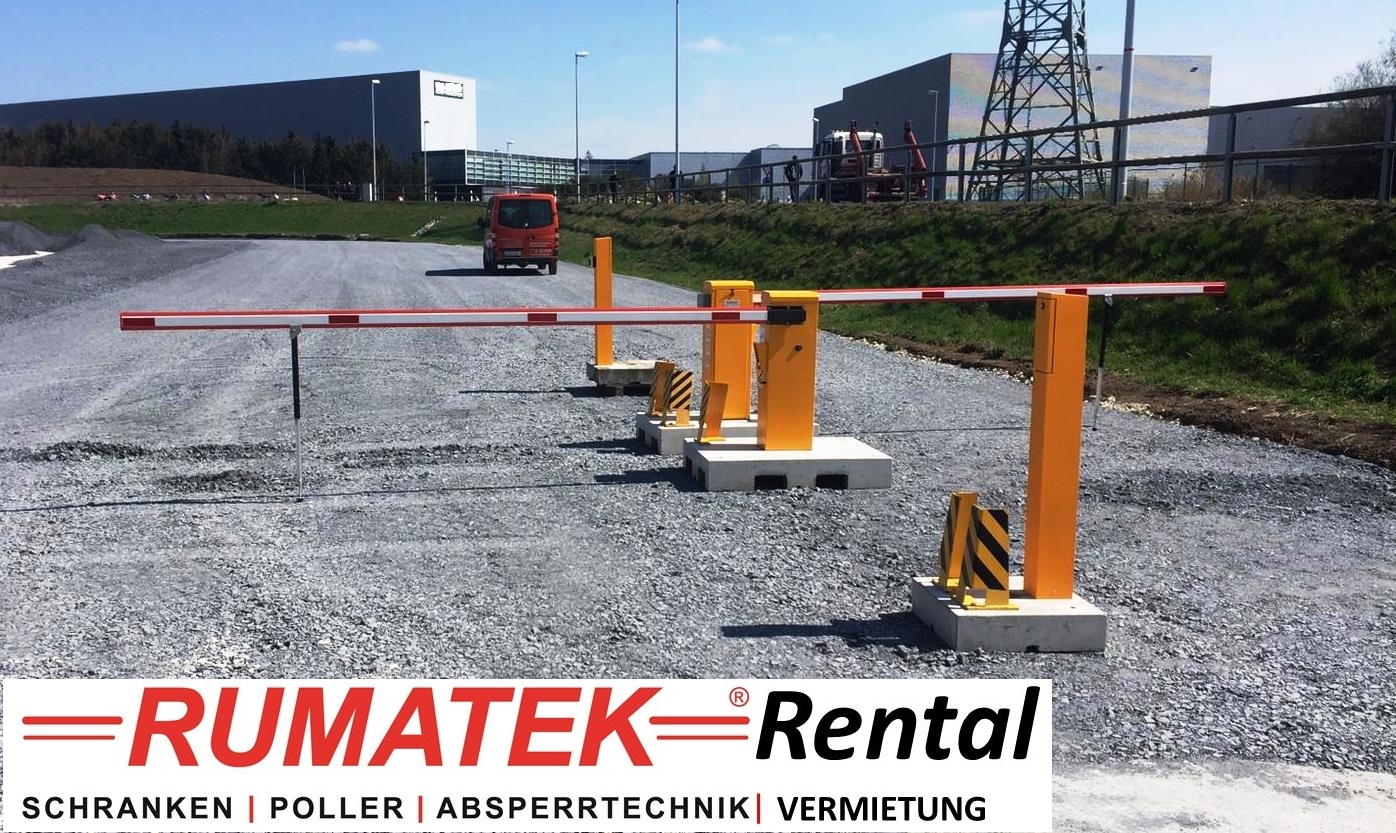Rumatek Mietschranke "das Original" für Parkfläche