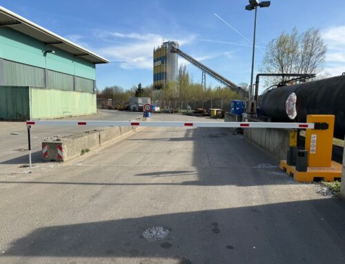 Mobile Schranke für Recyclinghof in Hannover